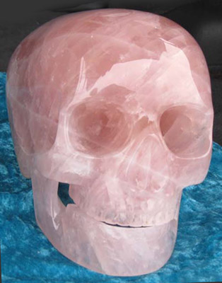 Rosalito, modern human size crystal skull by master chinese carver with Crystal Skull Explorers