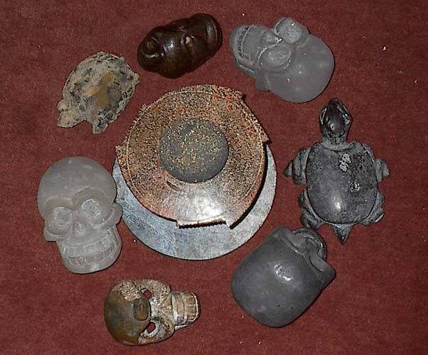 Star Disc Pattern of crystal skulls (Mongolian) which belong to Allayah